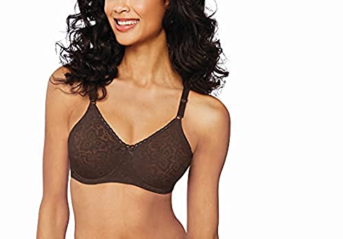 Bali Damen Lace 'N Smooth Df3432 Bügel Stretch-Spitze BH mit voller Abdeckung, Warmes Kakaobraun, 75E von Bali