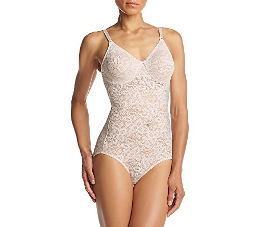 Bali Damen Lace 'N Smooth Firm-Control Lace Body Shaper mit integriertem Bügel-BH, Rosewood, 90E Bali Damen Lace 'N Smooth Firm-Control Lace Body Shaper mit integriertem Bügel-BH, Rosewood, 90E von Bali