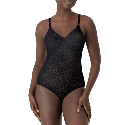Bali Damen Lace 'N Smooth Firm-Control Lace Body Shaper mit integriertem Bügel-BH, Schwarz, 85C von Bali