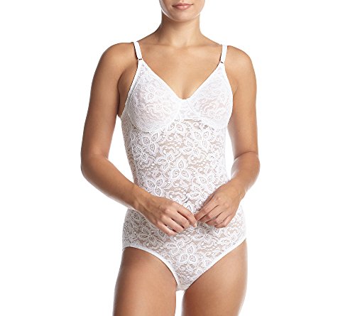 Bali Damen Lace 'N Smooth Shapewear Body Shaper Df8l10, Weiss/opulenter Garten, 85D von Bali