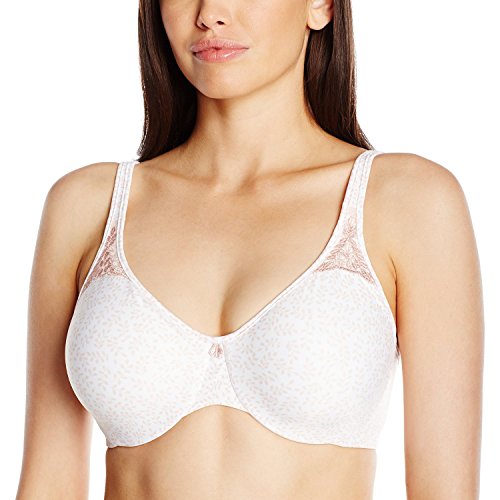 Bali Damen Passion for Comfort, volldeckender Bügel, Nahtlose Körbchen Minimizer-BH, Rosa Blattdruck, 85D von Bali