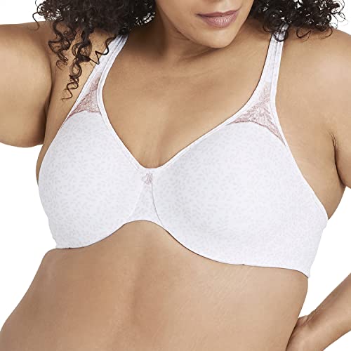 Bali Damen Passion for Comfort, volldeckender Bügel, Nahtlose Körbchen Minimizer-BH, Rosa Blattdruck, 85D von Bali