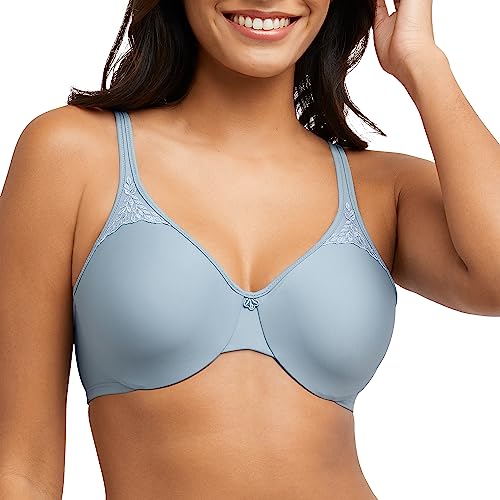 Bali Damen Passion for Comfort Minimizer, volldeckender Bügel, Nahtlose Körbchen BH, Blickdicht, Weiches Blau-Grau, 90C von Bali