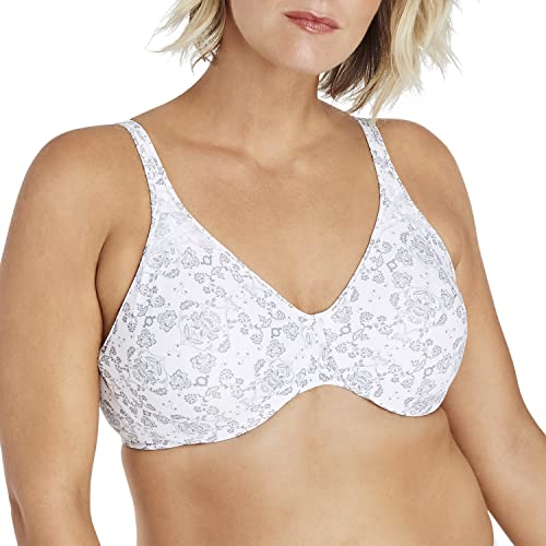 Bali Damen Passion for Comfort Underwire Minimizer Bras, Silberfarbener Spitzendruck, 85E EU von Bali