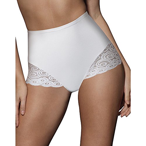 Bali Damen Shapewear Brief mit Spitze Firm Control 2er Pack - Weiß - X-Groß von Bali