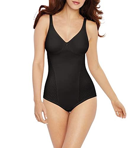 Bali Damen Shapewear Firm Control Body Shaper mit eingebautem Minimizer-BH Fajas DF1009, Schwarz, 80C von Bali