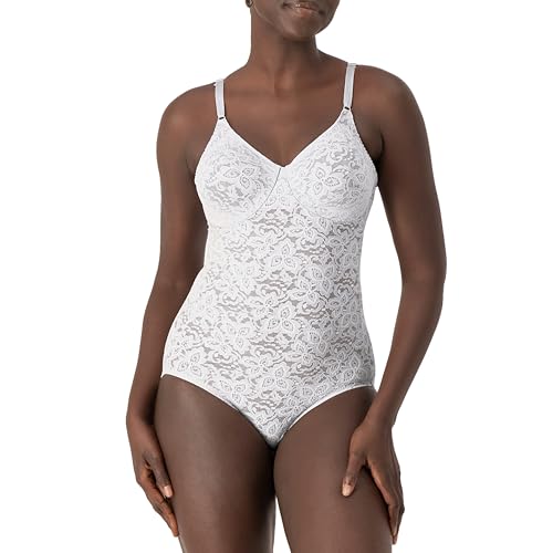 Bali Damen Shapewear Lace 'N Smooth Body Slip - Weiß - 80C von Bali