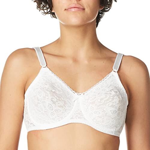 Bali Damen Spitze und glattem Bügel BH, Weiß, 95C von Bali