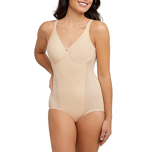 Bali Fajas DF1009 Shapewear für Damen, figurformend, mit integriertem Minimizer-BH, Sanftes Taupe, 90C von Bali