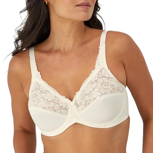 Bali Lilyette Minimizer BH Lacey Bügel BH mit Vollabdeckung & Natürlicher Unterstützung Bügel-BH für Alltag, Perle (Pearl) von Bali