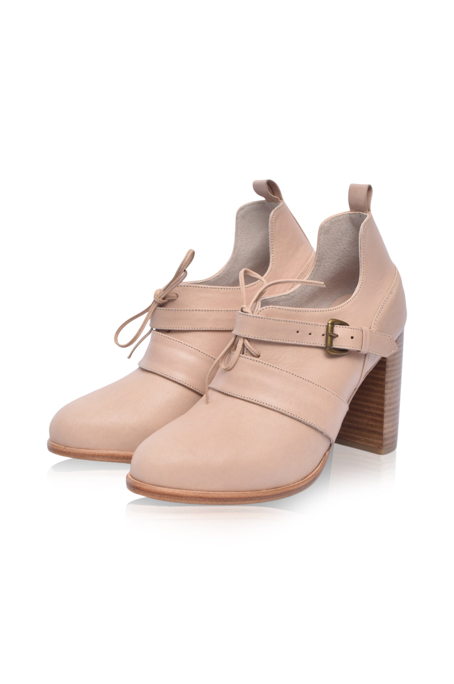 Josephine. Low Cut Schuhe/Damenschuhe High Heels Leder Oxfords Oxford Pumps Lace Up Boots von BaliELF