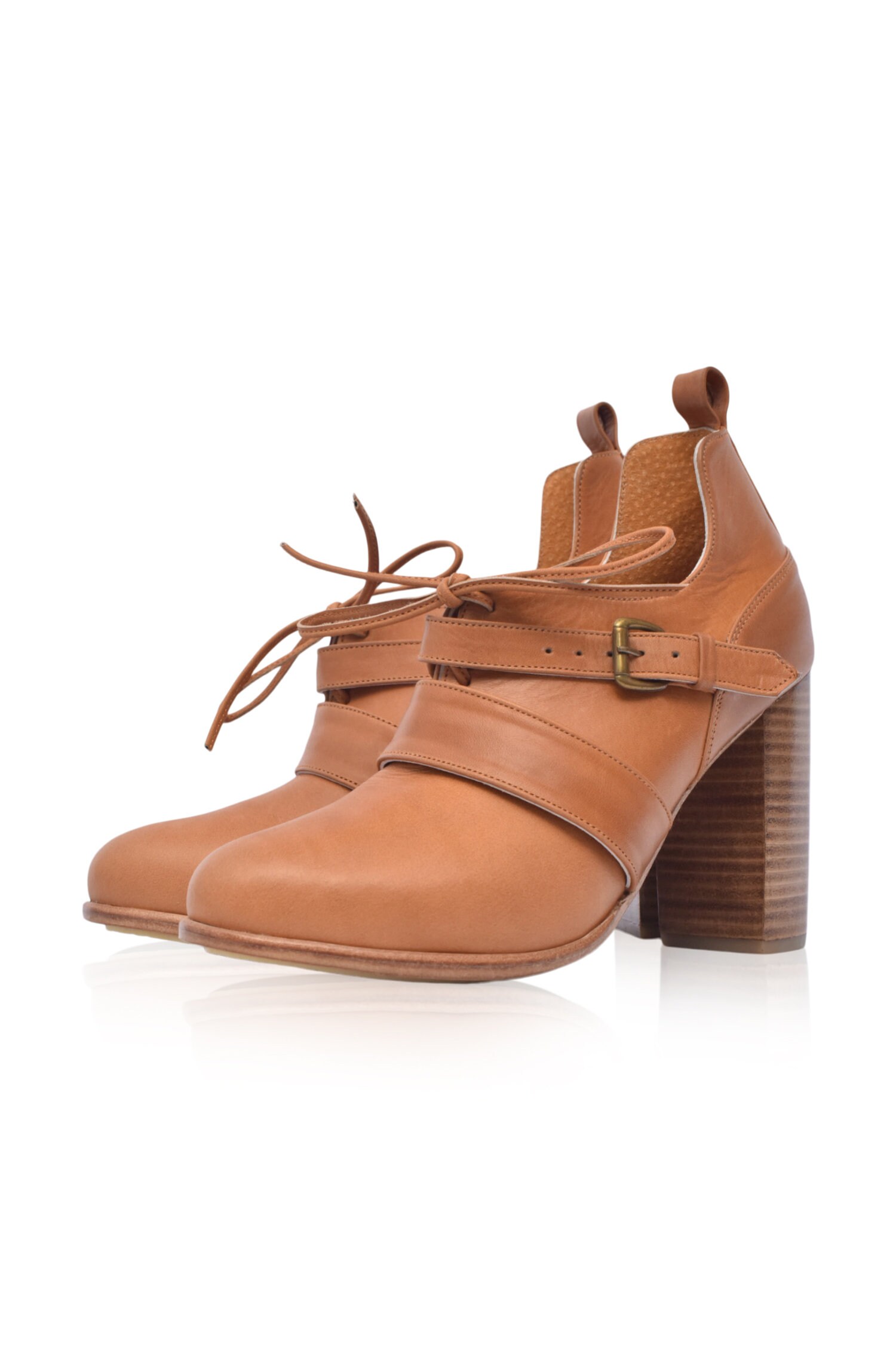 Josephine. Low Cut Schuhe/Damenschuhe High Heels Leder Oxfords Oxford Pumps Lace Up Boots von BaliELF