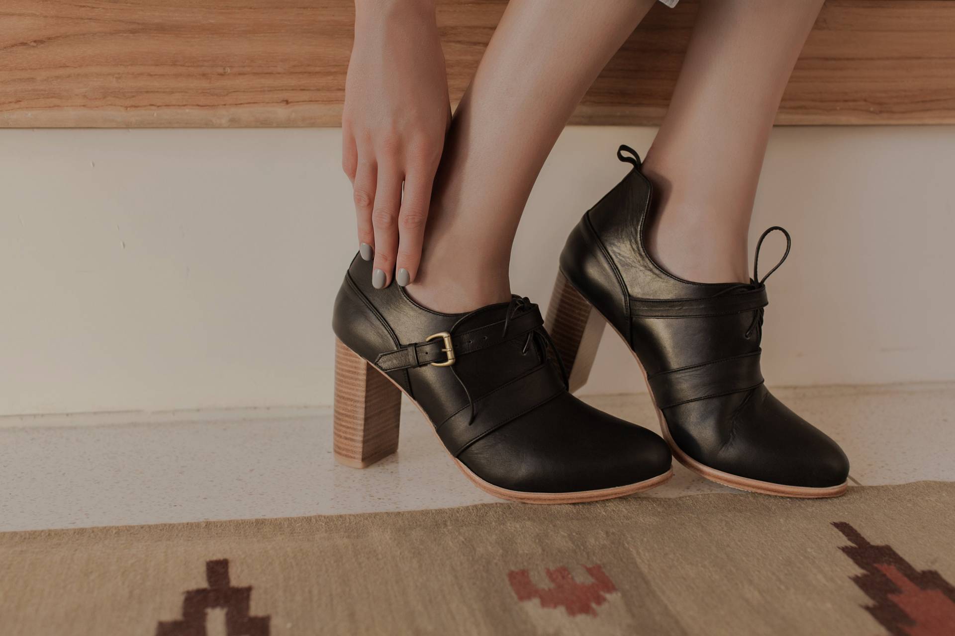 Josephine. Low Cut Schuhe/Damenschuhe High Heels Leder Oxfords Oxford Pumps Lace Up Boots von BaliELF