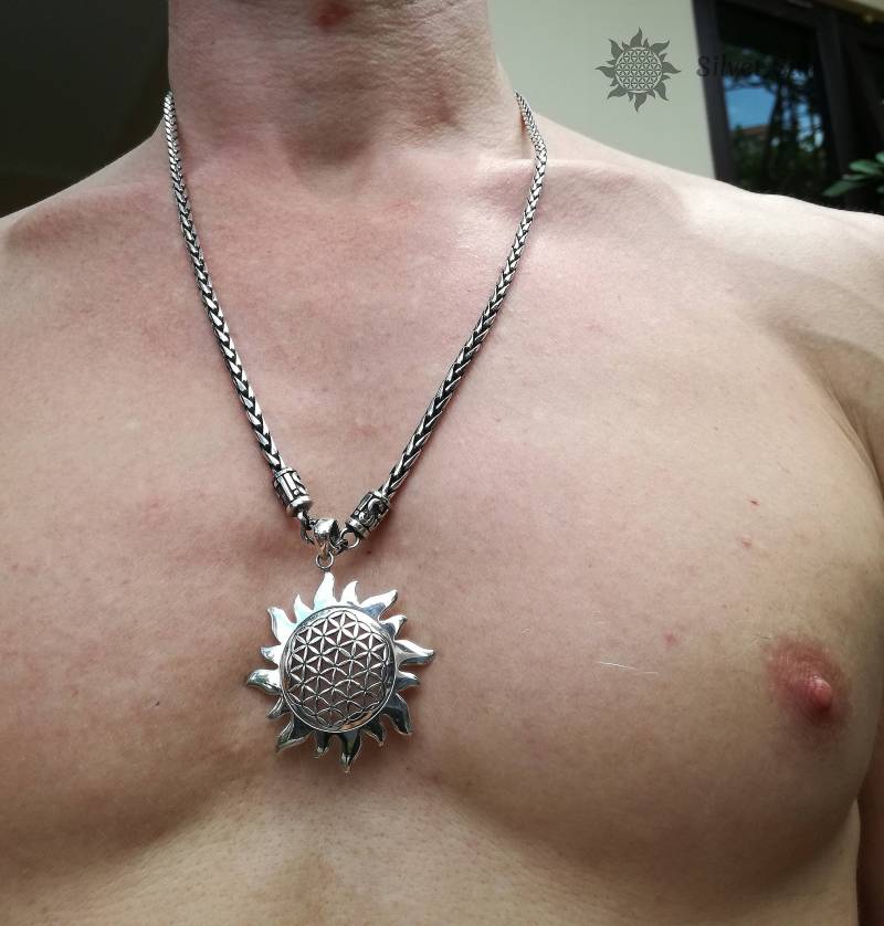 Kette Sterling Silber Durchmesser 3, 7 Mm Armband Armreif Anhänger Halskette Sonne Stil Schmuck Design Handmade From Bali von BaliSilverSun