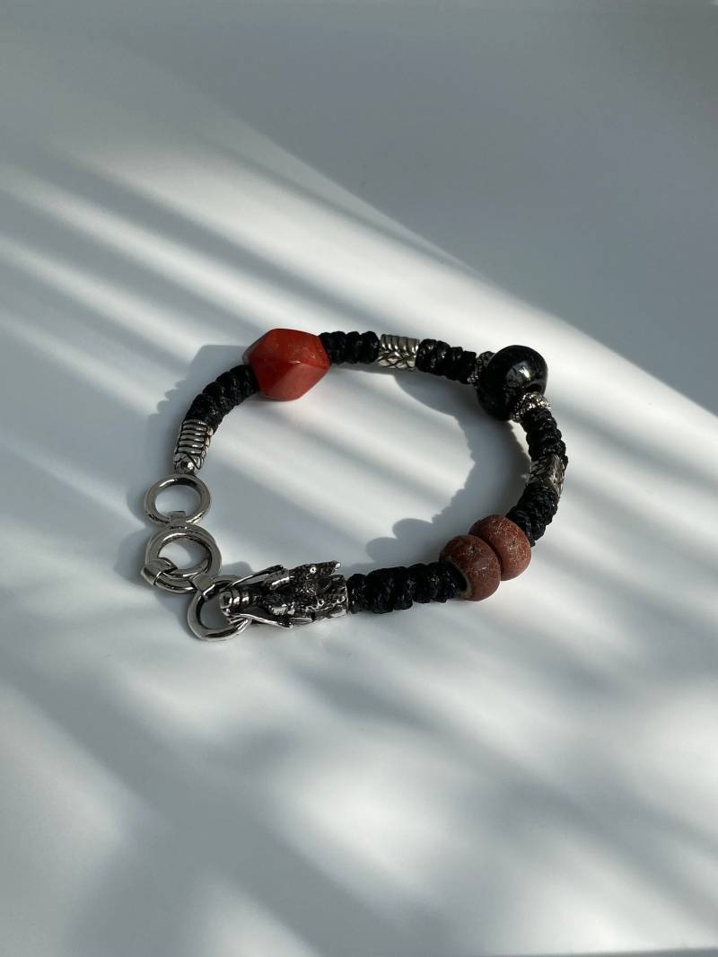 Nur Eine Drachen Armband Sterling Silber Perlen Alter Ca. 1000 & 2000 Jahre Sonne Stil Schmuck Design Handarbeit Aus Bali von BaliSilverSun