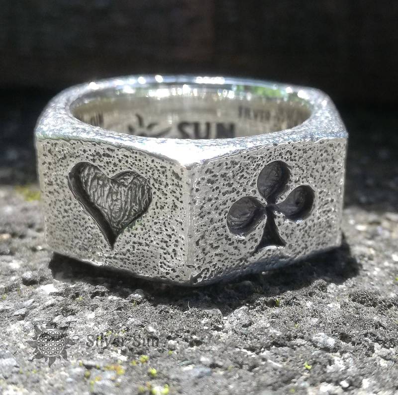 Old Techno Style Nuss Ring Life Is The Game Sterling Silber Beinhaltet Markenverpackung Sonne Schmuck Design Handmade Aus Bali von BaliSilverSun