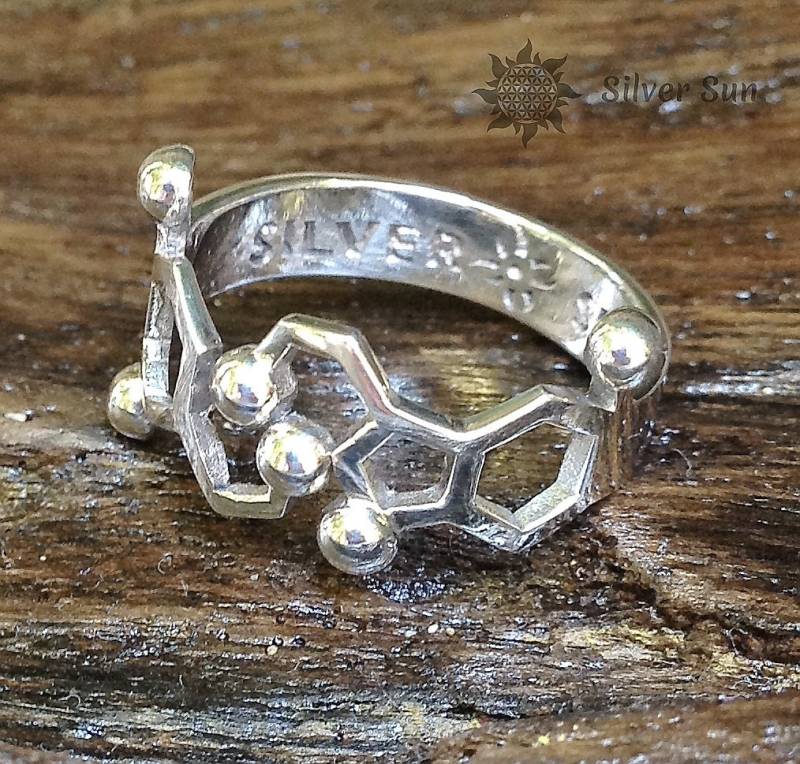 Ring Sterling Silber Polypropylen Serotonin Freie Größe Innendurchmesser Verstellbar Schmuck Design Beinhaltet Verpackung Sonne Handmade Aus Bali von BaliSilverSun