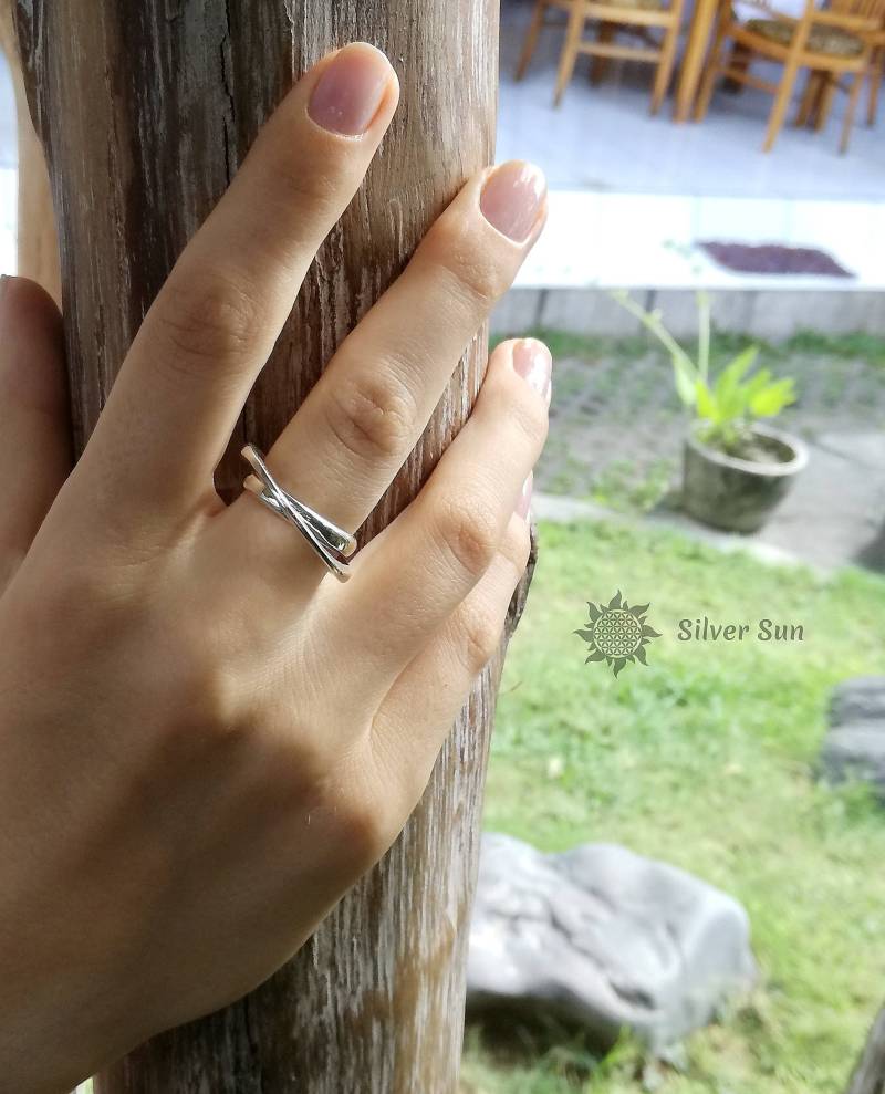 Ring Sterling Silber Space Saturn Schmuck Design Beinhaltet Verpackung Sonnen Stil Handgefertigt Aus Bali von BaliSilverSun