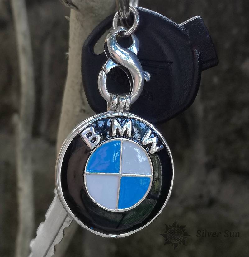 Schlüsselanhänger Bmw With Secret Es Öffnet Sterling Silber Emaille Stahl Ring Beinhaltet Markenverpackung Sonnen Stil Schmuck Design Aus Bali von BaliSilverSun