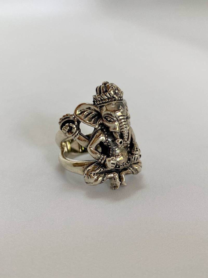 Sterling Silber Ganesha Ring Schmuck Design Beinhaltet Markenverpackung Sun Style Handarbeit Aus Bali von BaliSilverSun