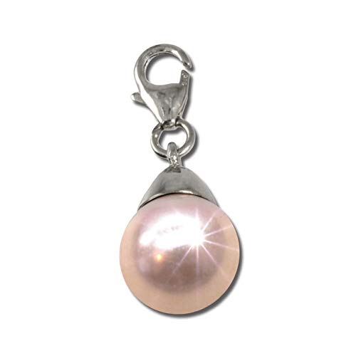 Balia Charm Anhänger 925 Echt Silber Muschel Perle rosa von SilberDream D4FC211A Charmsschmuckanhänger von Balia