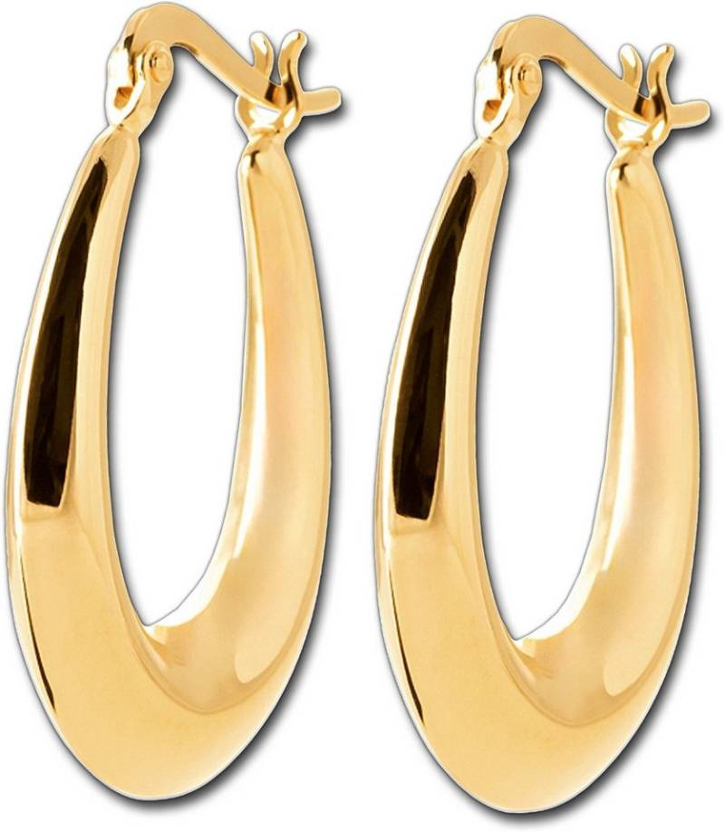 Balia Creolen-Set Balia Creole plain Klippverschluss (Creole), Creolen vergoldet (Gelbgold 750) plain Damen Ohrschmuck von Balia