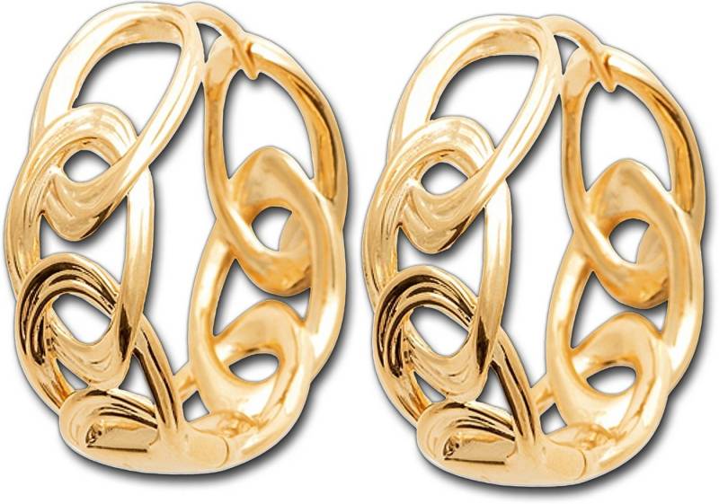 Balia Creolen-Set Balia Creole plain Klippverschluss (Creole), Creolen vergoldet (Gelbgold 750) plain Damen Ohrschmuck von Balia