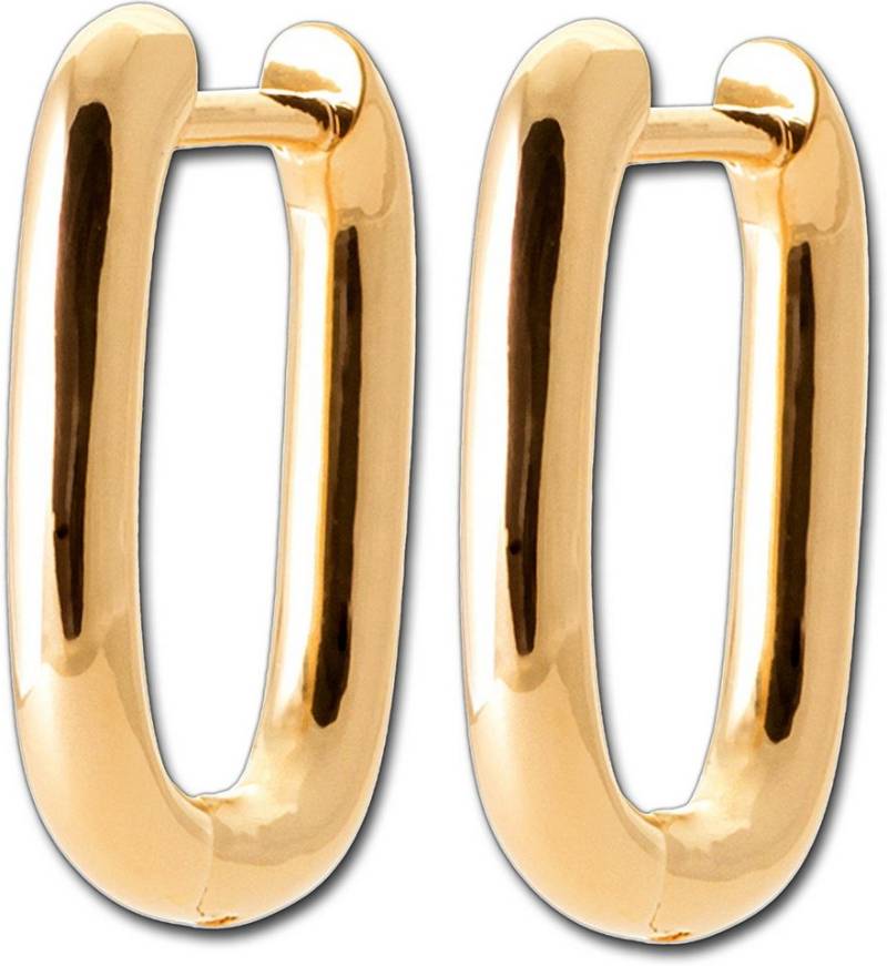 Balia Creolen-Set Balia Creole plain Klippverschluss (Creole), Creolen vergoldet (Gelbgold 750) plain Damen Ohrschmuck von Balia