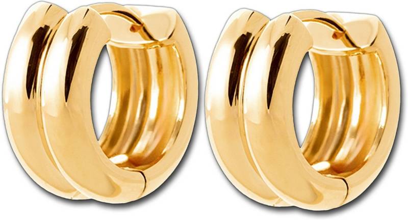 Balia Creolen-Set Balia Creole plain Klippverschluss (Creole), Creolen vergoldet (Gelbgold 750) plain Damen Ohrschmuck von Balia