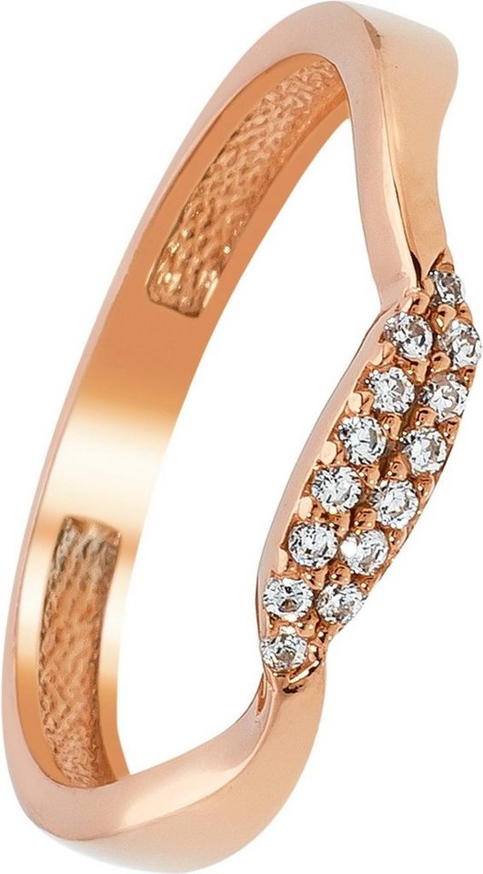 Balia Goldring Balia Ring Welle Gold Damen 8Kt Gr.54 (Fingerring), Damen Ringe, 54 (17,2) Welle, 333 Rosegold - 8 Karat von Balia