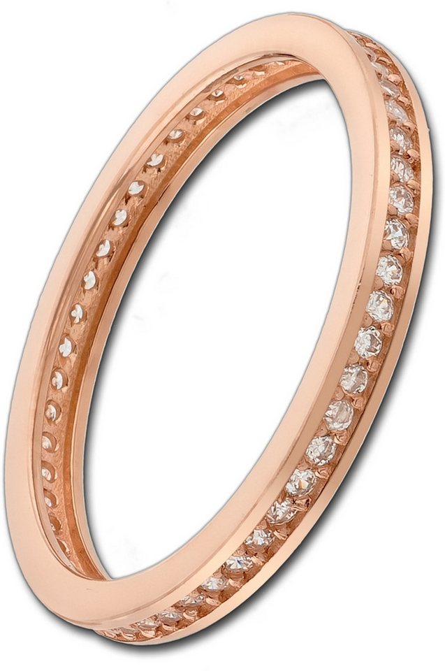 Balia Goldring Balia Damen Ring Zirkonia einreihig, Fingerring Größe 56 (17,8), 333 Rosegold - 8 Karat (1-reihig Zirkonia) von Balia