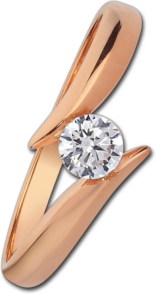 Balia Goldring Balia Damen Ring aus 333 Roségold (Fingerring), Fingerring Größe 60 (19,1), 333 Rosegold - 8 Karat (Big rose) Gold 333 von Balia