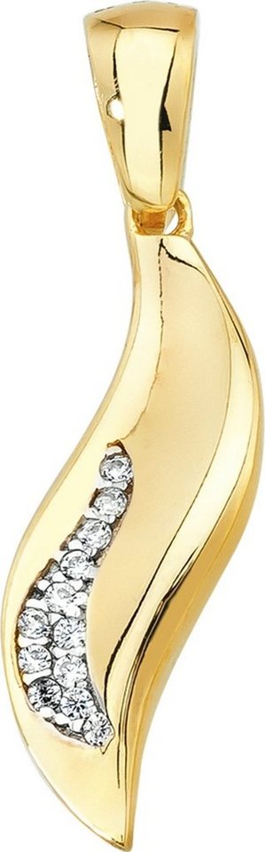 Balia Kettenanhänger Balia Kettenanhänger Gold 8K für Damen, Damen Kettenanhänger (Welle) ca. 2,8cm, 333 Gelbgold - 8 Karat, Farbe: von Balia