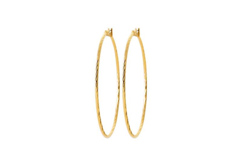 Balia Paar Creolen Balia Creole plain Klippverschluss Balia (Creolen), Damen Creolen plain vergoldet (Gelbgold 750), Farbe: gold von Balia