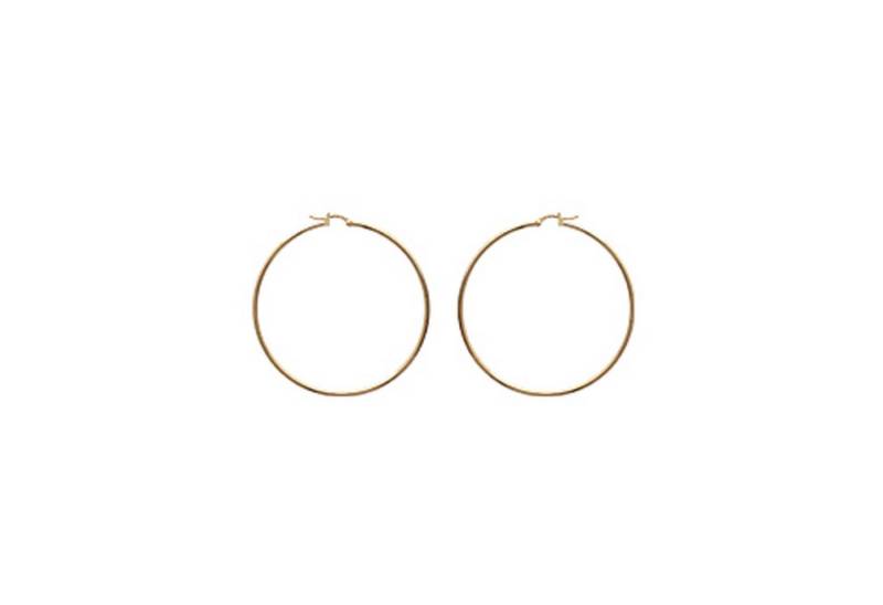 Balia Paar Creolen Balia Creole plain Klippverschluss Balia (Creolen), Damen Creolen plain vergoldet (Gelbgold 750), Farbe: gold von Balia