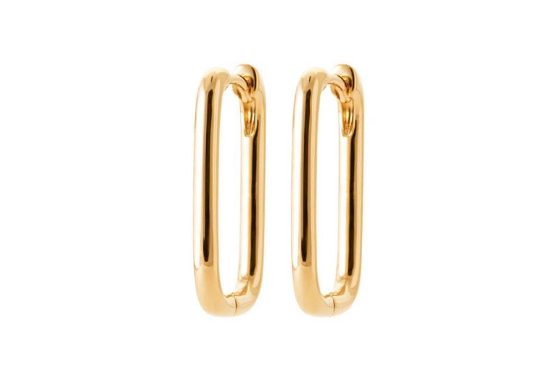 Balia Paar Creolen Balia Creole plain Klippverschluss Balia (Creolen), Damen Creolen plain vergoldet (Gelbgold 750), Farbe: gold von Balia