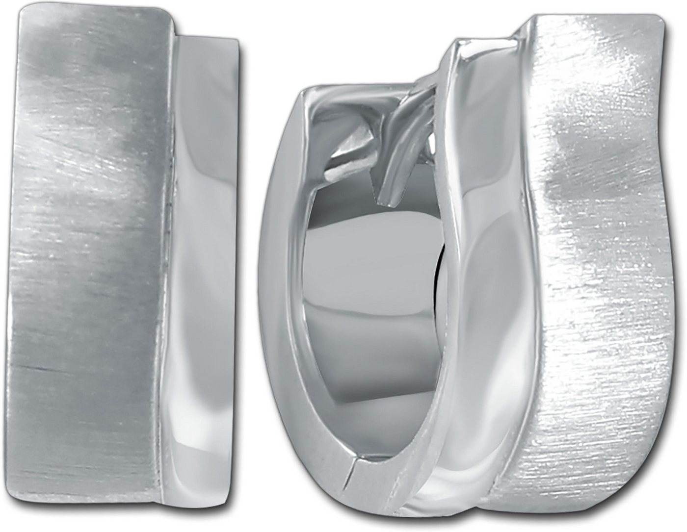 Balia Paar Creolen Balia Damen Creolen aus poliertem (Creole), Damen Creolen Welle aus 925 Sterling Silber, Ø ca. 1,4cm von Balia
