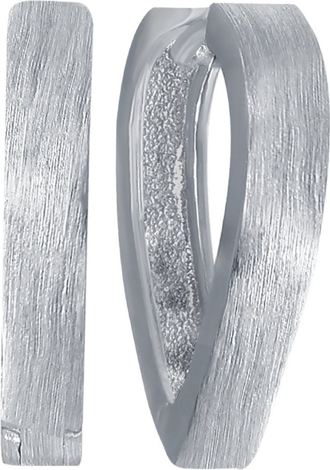 Balia Paar Creolen Balia Damen Creolen aus poliertem 925er Silber (Creolen), Damen Creolen Oval aus 925 Sterling Silber, Farbe: silber von Balia