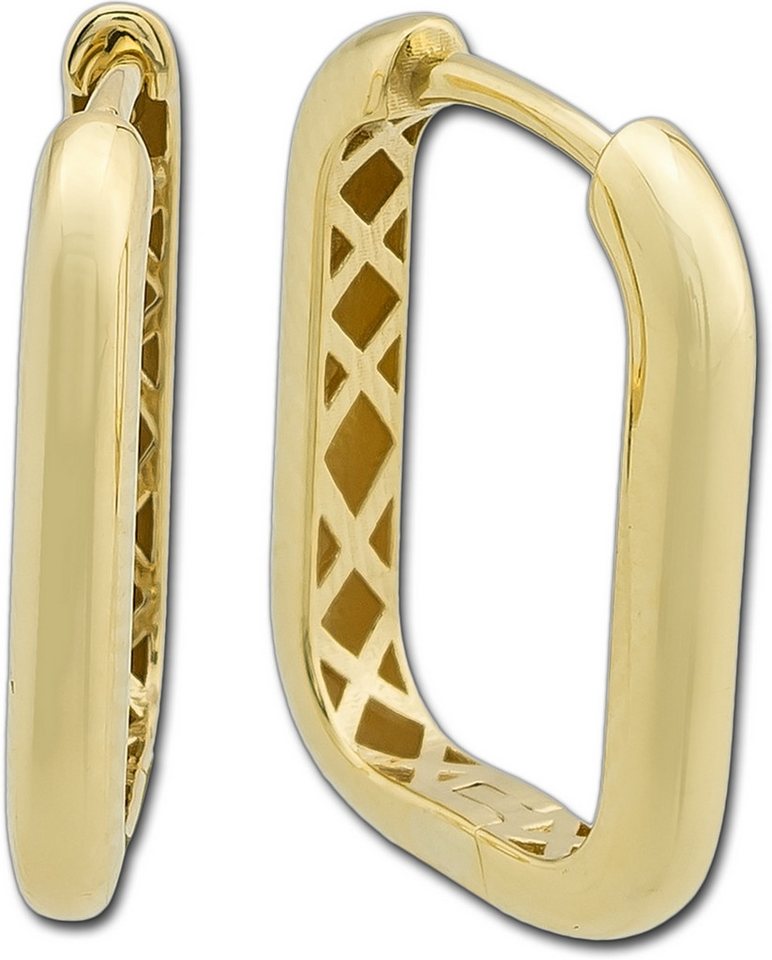 Balia Paar Creolen Balia Damen Creolen eckig aus 333 (Creole), Creolen ca. 1,6cm, 333 Gelbgold - 8 Karat (Square) von Balia