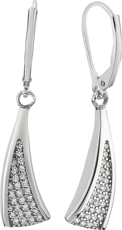 Balia Paar Ohrhänger Balia Damen Ohrringe poliert Silber (Ohrhänger), Damen Ohrhänger Dreieck aus 925 Sterling Silber, Farbe: weiß, silber von Balia