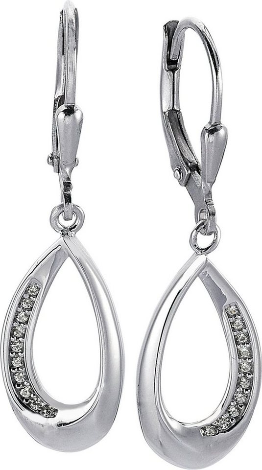 Balia Paar Ohrhänger Balia Damen Ohrringe 925 Silber poliert (Ohrhänger), Damen Ohrhänger Träne aus 925 Sterling Silber, Farbe: weiß, silber von Balia