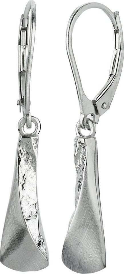 Balia Paar Ohrhänger Balia Damen Ohrringe matt Ohrringe (Ohrhänger), Damen Ohrhänger 3D Rechteck aus 925 Sterling Silber, Länge ca. 3,5cm von Balia