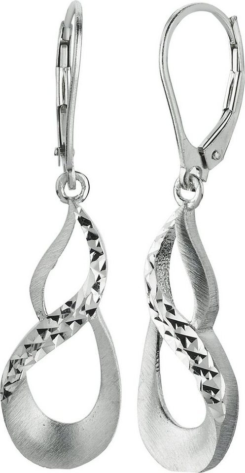 Balia Paar Ohrhänger Balia Damen Ohrringe matt Ohrringe (Ohrhänger), Damen Ohrhänger Unendlichkeit aus 925 Sterling Silber, Länge ca. 4cm von Balia