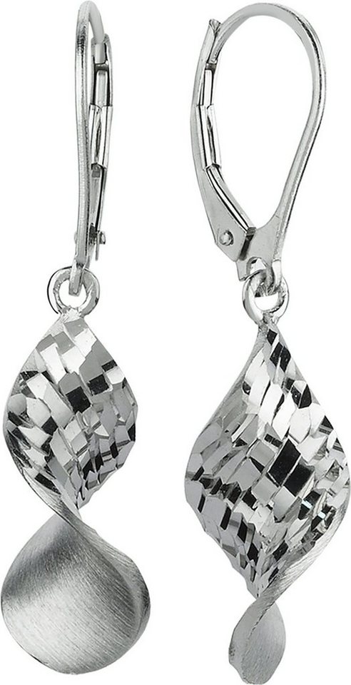 Balia Paar Ohrhänger Balia Damen Ohrringe matt (Ohrhänger), Damen Ohrhänger gedreht aus 925 Sterling Silber, Länge ca. 3,8cm von Balia