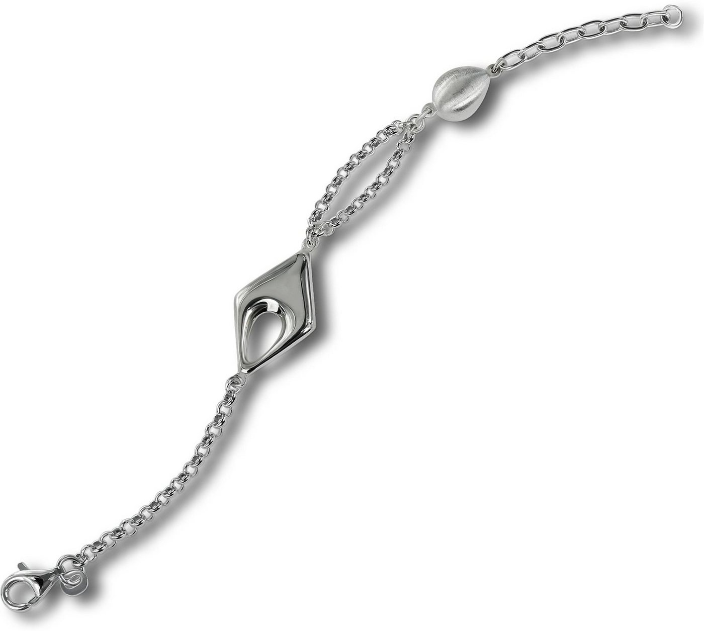 Balia Silberarmband Balia Armband für Damen mattiert, Silber Armband (Drop) ca. 18,5cm, Silber 925 von Balia