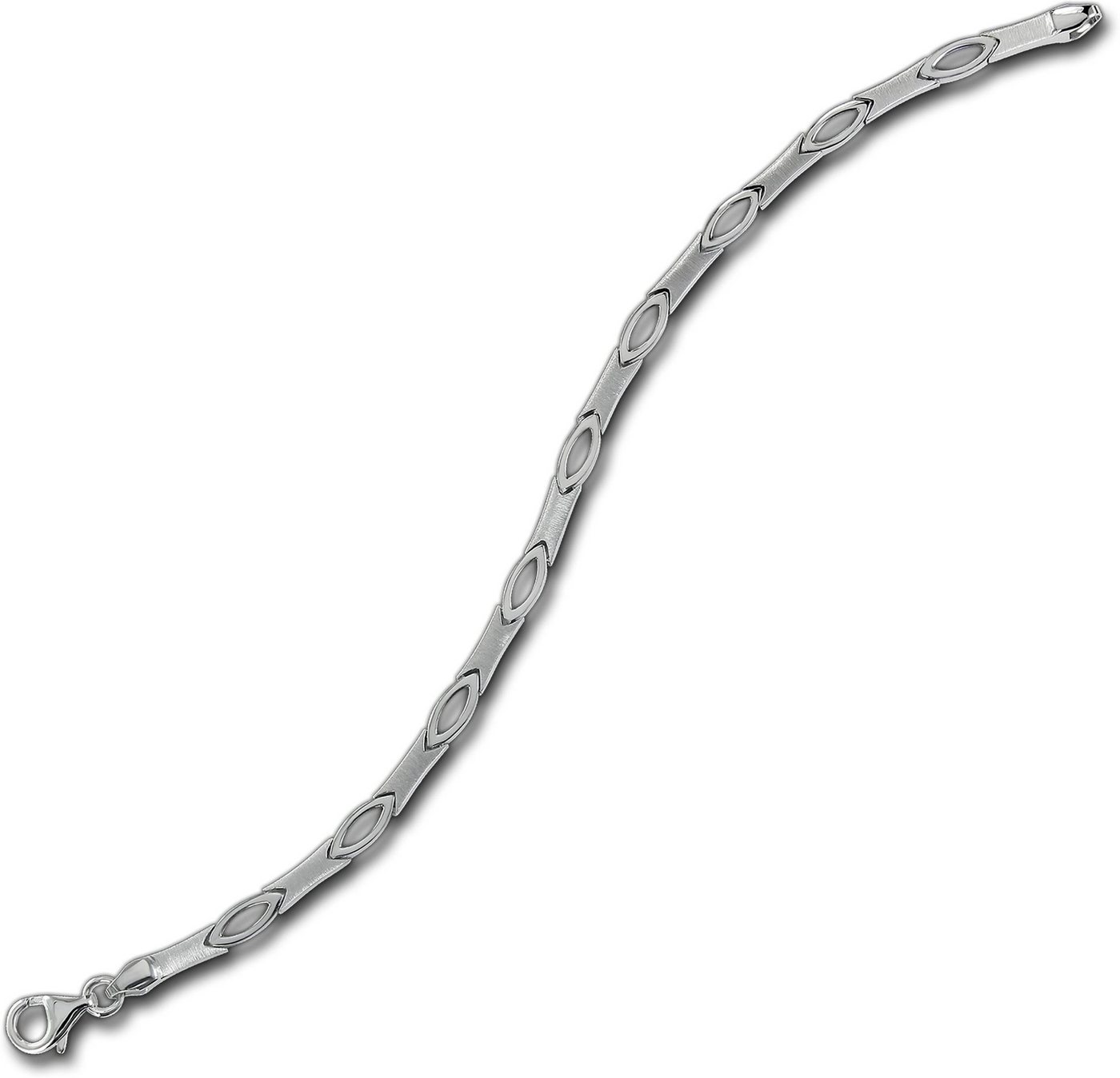 Balia Silberarmband Balia Armband für Damen mattiert (Armband), Silber Armband (Oval) ca. 18,4cm, Silber 925 von Balia