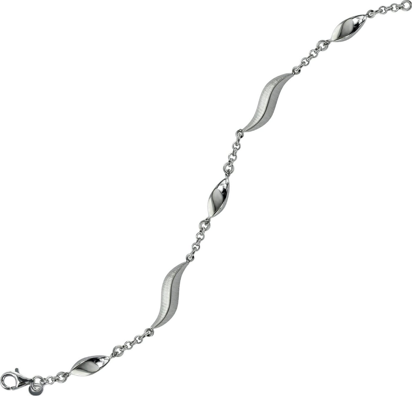 Balia Silberarmband Balia Armband für Damen mattiert Silber (Armband), Damen Armband (Wave) ca. 19,5cm, 925 Sterling Silber, Farbe: silber von Balia