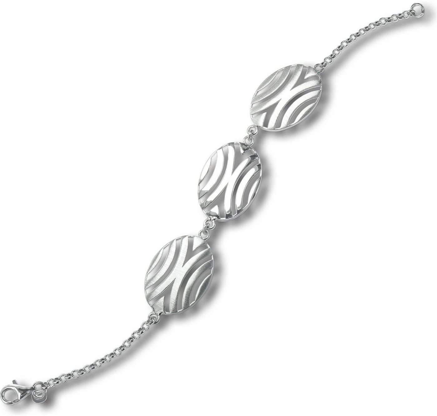 Balia Silberarmband Balia Damen Armband 925 Silber matt, Silber Armband (Afrika) ca. 19,3cm, Silber 925 von Balia