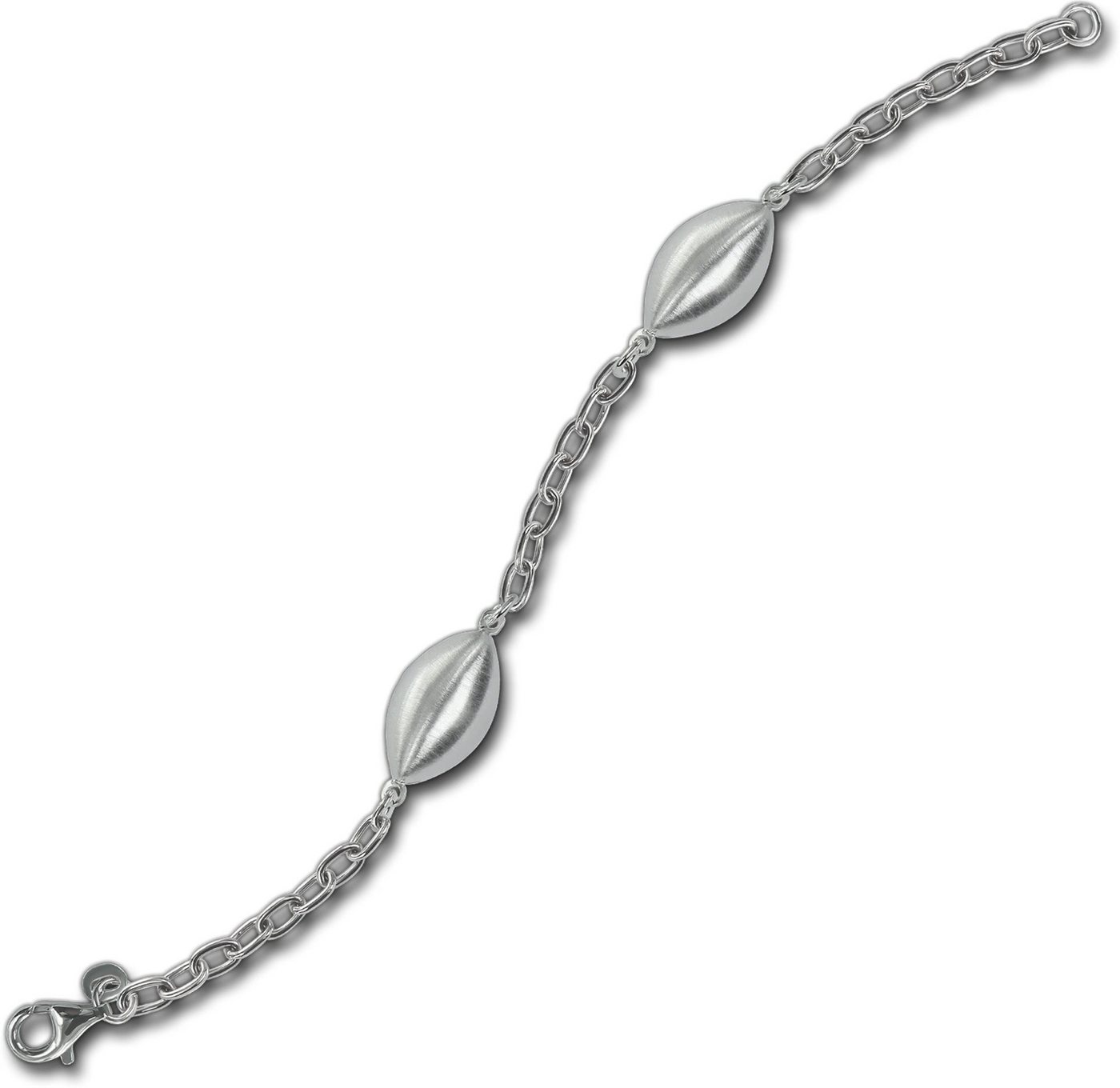 Balia Silberarmband Balia Damen Armband 925 Silber matt (Armband), Silber Armband (Ellipse) ca. 19,2cm, Silber 925 von Balia