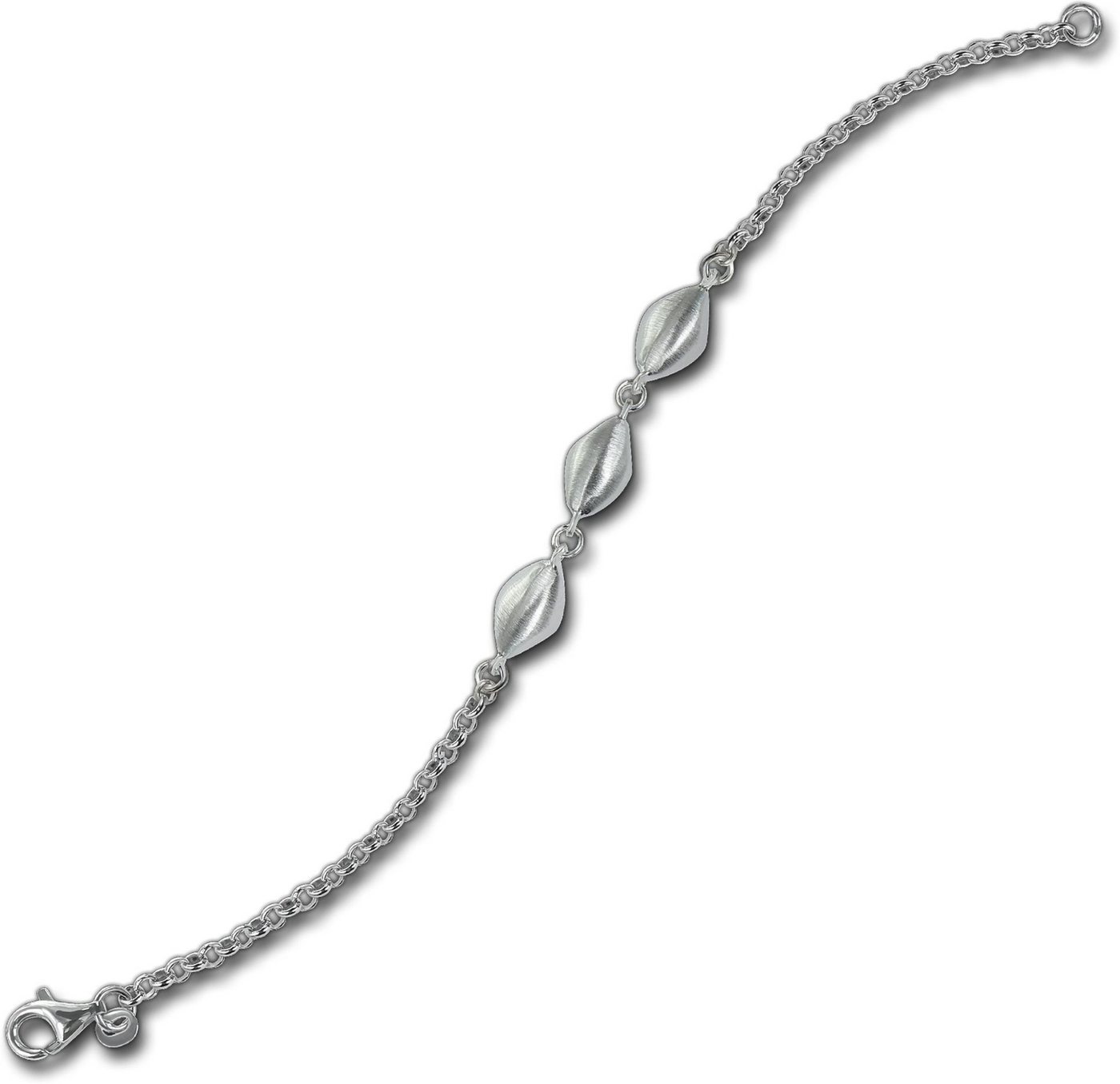 Balia Silberarmband Balia Damen Armband 925 Silber matt (Armband), Silber Armband (Ellipsen) ca. 19cm, Silber 925 von Balia